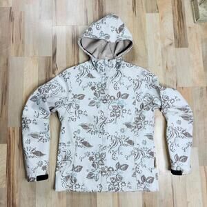 Firefly Softshell Jacket Floral Print Hooded Full Zip S/P